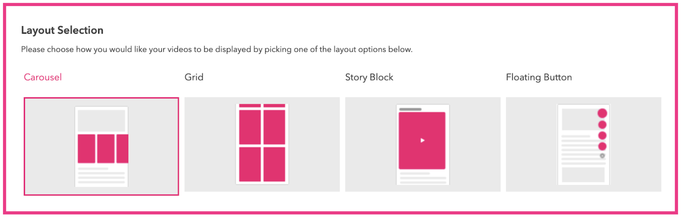 Layout for Firework Web Stories