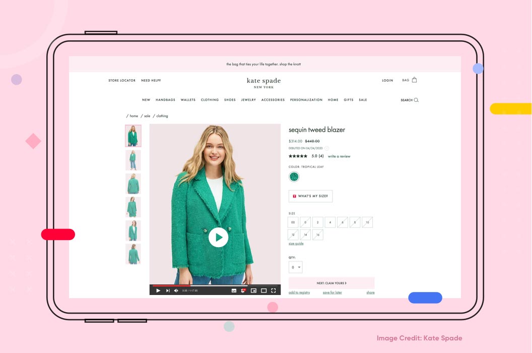 What is livestream shopping by Kate Spade