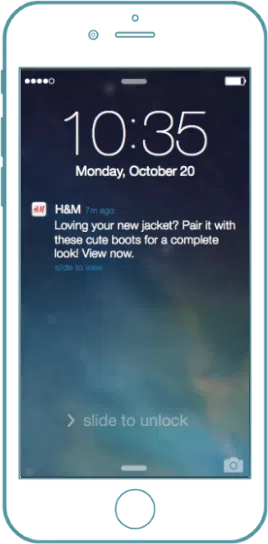 personalized push notifications from H&M