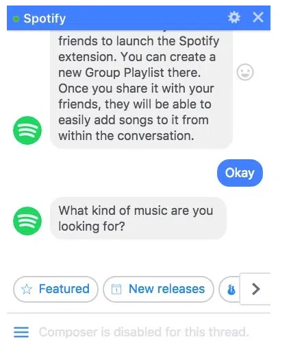 Spotify-marketing-chatbot-example