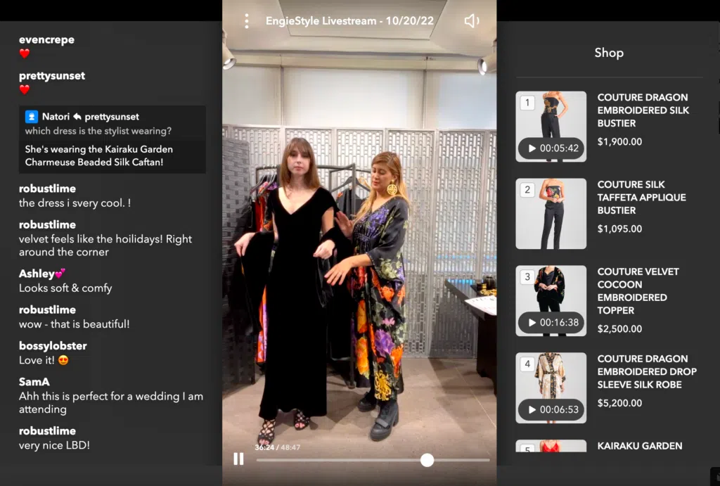 Natori bringing in influencers as live shopping hosts