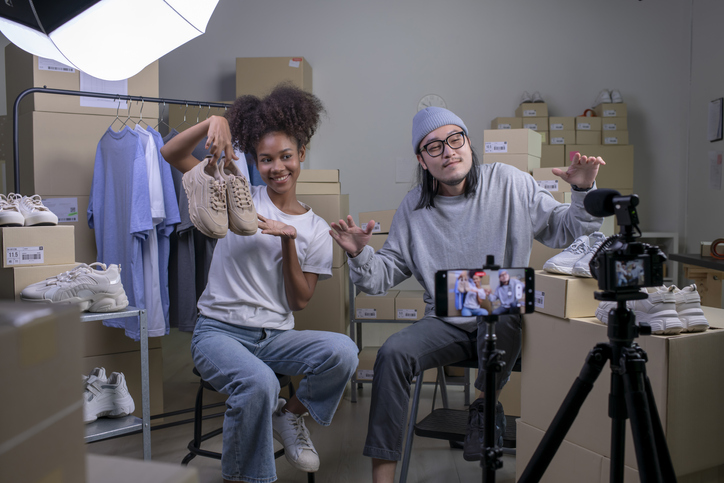 store associates connecting to customers on video