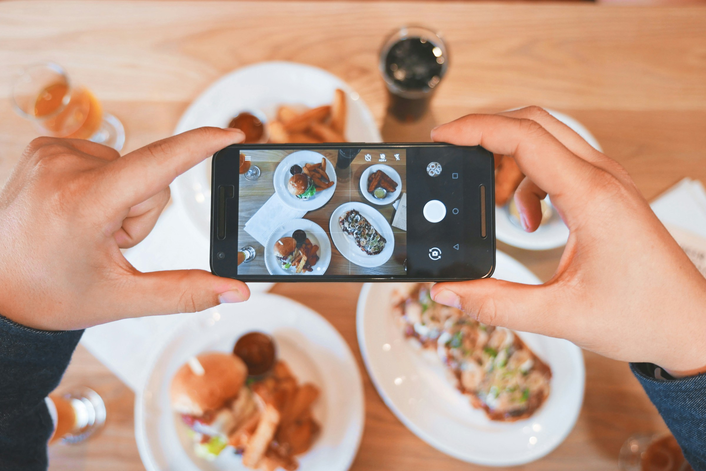 short-form-video-statistics-taking photos of the food on the table